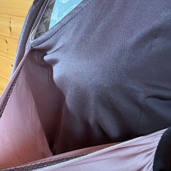 Venus Draped Pink/Gray Long Sleeve Ombre Blouse M - Picture 4 of 9